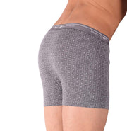 SMALL Mens Punto Blanco Basics Short Boxer Grey Print 53438 Pu33