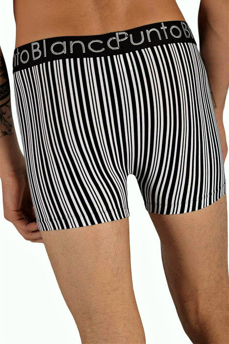 SMALL Mens Punto Blanco Boxer Black Stripe 33029 S 40