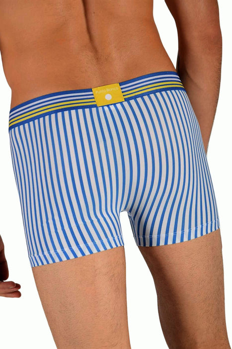 SMALL Mens Punto Blanco Boxer Blue Stripe 33022-169 S 40