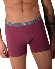 Small Punto Blanco Basics Short Boxer Burgundy 53438 Pu196