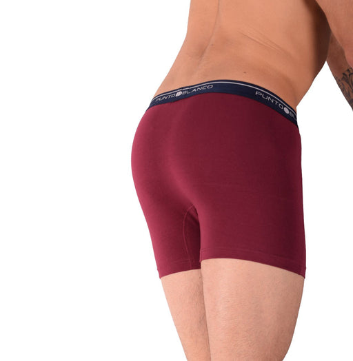Small Punto Blanco Basics Short Boxer Burgundy 53438 Pu362