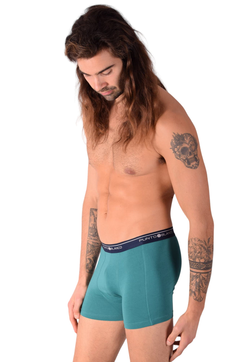 Small Punto Blanco Basics Short Boxer Green 53438 Pu295