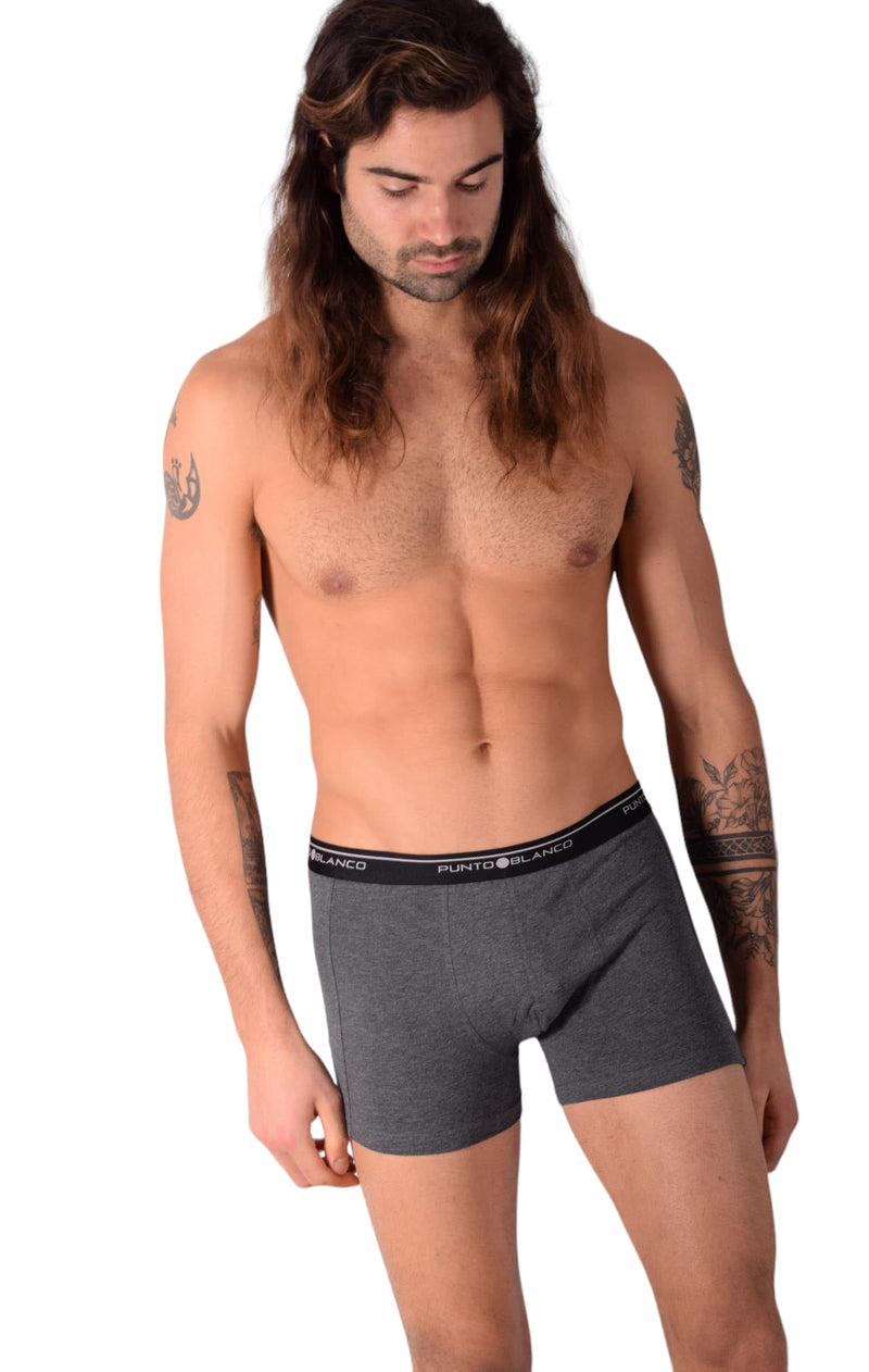 SMALL Punto Blanco Basics Short Boxer Grey 53438 Pu67