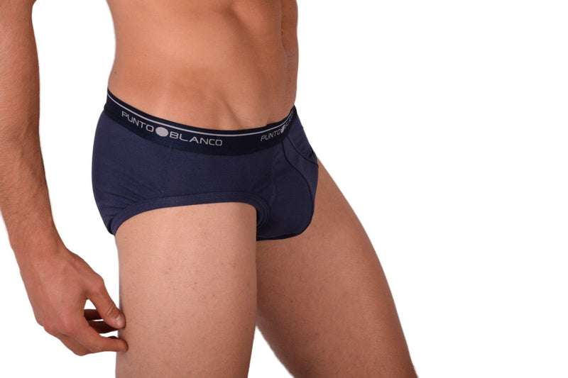 Small Punto Blanco Brief Basix Briefs Sustainable Cotton Navy 53489 P161