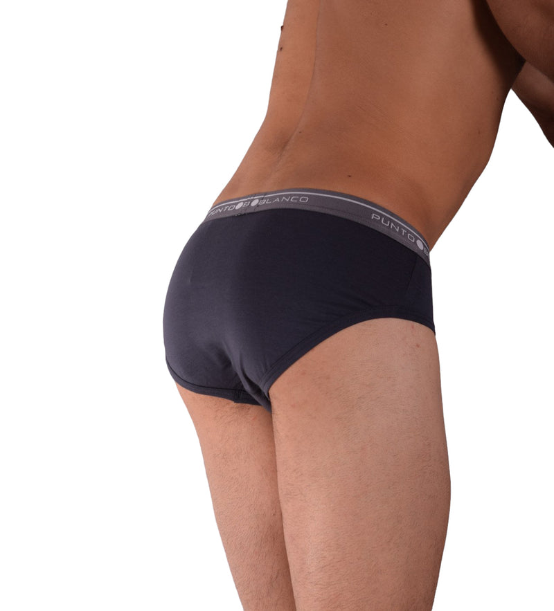 Small Punto Blanco Briefs Basix 53489-10 Grey P17