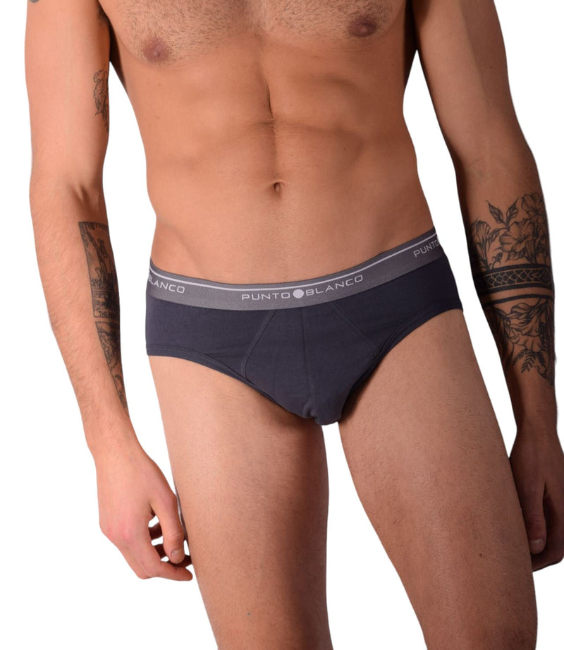 Small Punto Blanco Briefs Basix 53489 - 10 Grey P172