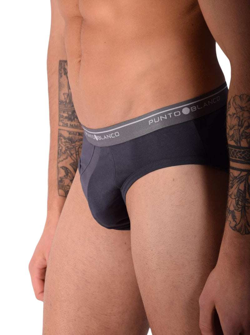 Small Punto Blanco Briefs Basix 53489 - 10 Grey P175
