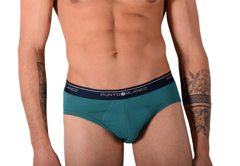 Small Punto Blanco Briefs Basix Green 53489-10 P19