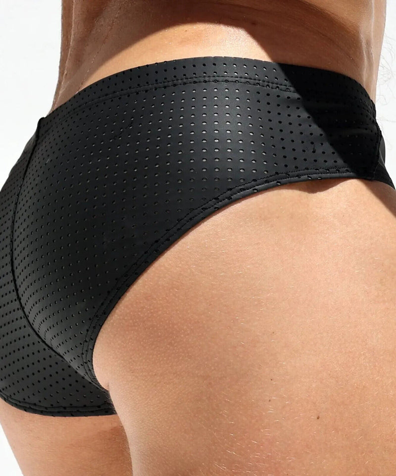 Small RUFSKIN Mini Sunga FIRE Swim - Briefs Rubberized Matte Black 423