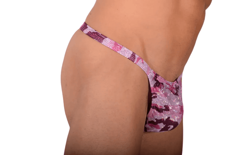 Small SMU Swim Tanning Thongs in Pink Flash SX 1006173