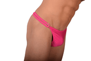 Small SMU Tanning Wear Thong Pink Rhinestones MX10 1006062