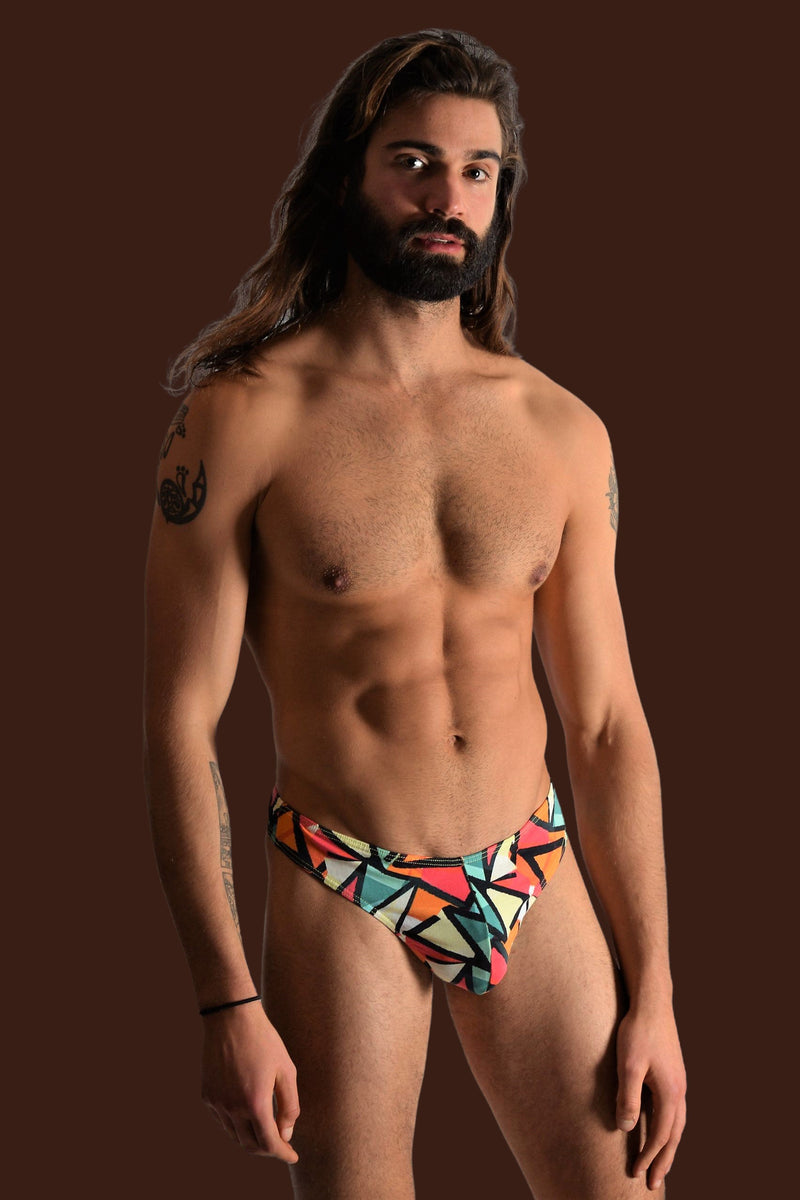 SMU Abstract Soft Thong multicolor 400704 41