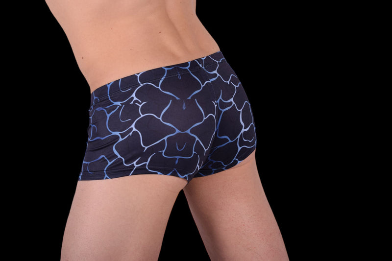 SMU Artistic Mini Boxer Brief sporty cut Mixed Blues P01005 H50