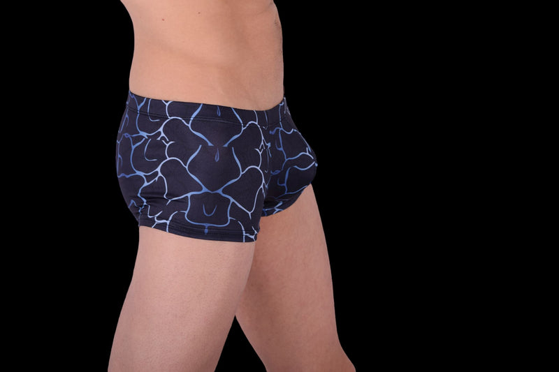 SMU Artistic Mini Boxer Brief sporty cut Mixed Blues P01005 H50