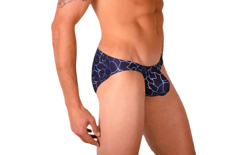 SMU Artistic Mini Briefs Speedo Cut In Navy P01503 H184