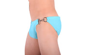 SMU Detachable Swim-Brief  Snug Pouch Swimwear Aqua MX7