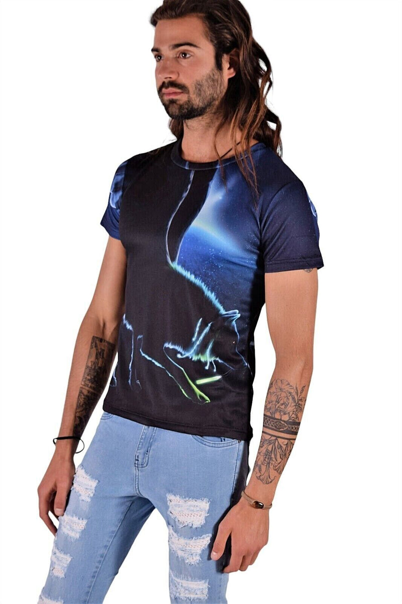 SMU Fashion T-Shirt 'Return From Darkness' Bold Electric Wolf Shirts A