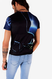 SMU Fashion T-Shirt 'Return From Darkness' Bold Electric Wolf Shirts A