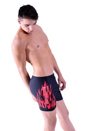 SMU Flames Swim Boxer stretch waist 28-32 inch 22035 MX3