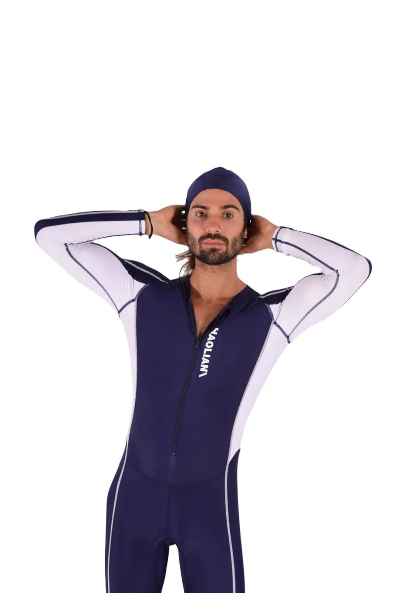 SMU Full Singlet Bodysuit Competition Swimwear Diving Wetsuit Navy 16