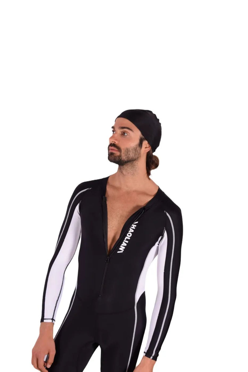 SMU Full Singlet Bodysuit Competition Swimwear Diving Wetsuit Singlet Black 13