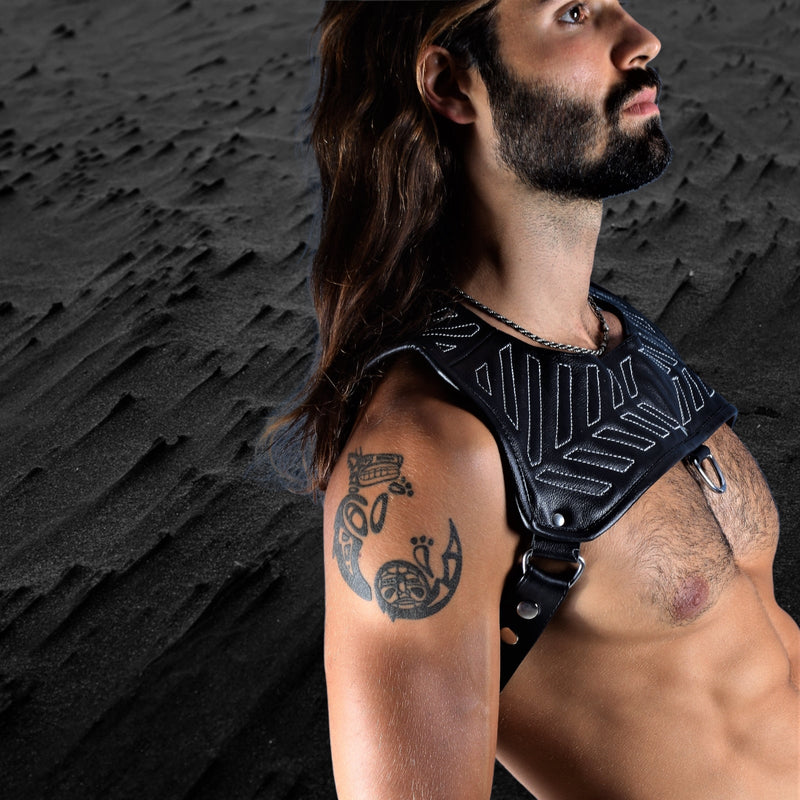 SMU Leather Roman Leather top black Adjust S to L