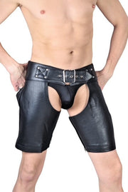 SMU Leather SHORT LEG CHAPS  adjust 30-36 inch 10