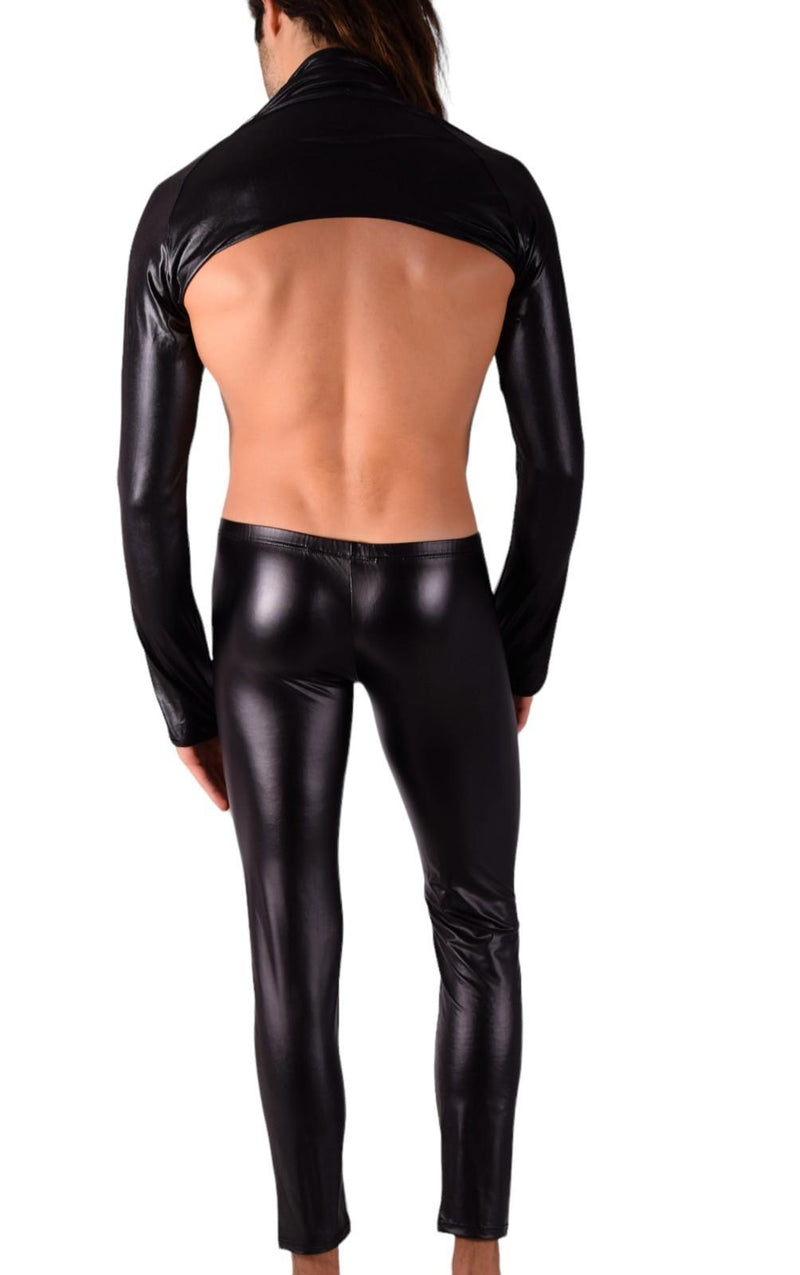SMU Legging Leather - Look Spandex Pants Black 11757 SX116