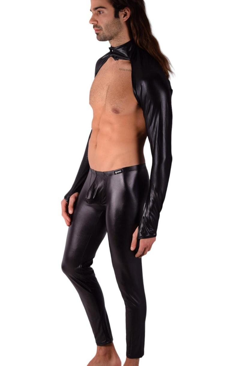 SMU Legging Leather - Look Spandex Pants Black 11757 SX114