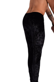 SMU Mens Legging Black Velvety XS/S 12571 MX85