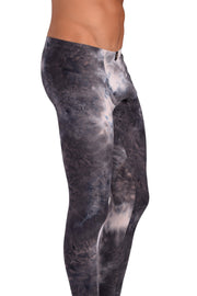 SMU Mens Legging Tight Fit Dark Artistic S/M 12562 MX82