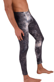 SMU Mens Legging Tight Fit Dark Artistic S/M 12562 MX84