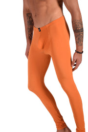 SMU Mens Legging Tight Fit Smoothie Orange S/M 12565 MX86