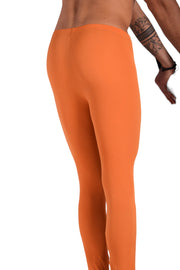 SMU Mens Legging Tight Fit Smoothie Orange S/M 12565 MX82