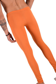 SMU Mens Legging Tight Fit Smoothie Orange S/M 12565 MX84