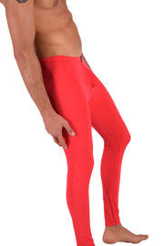 SMU Mens Legging Tight Fit Smoothie Red S/M 12568 MX84