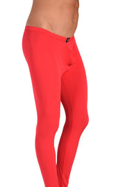 SMU Mens Legging Tight Fit Smoothie Red S/M 12568 MX82