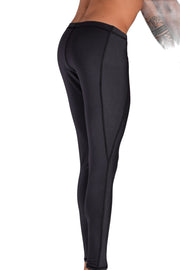 SMU Mens Shiny Charcoal Legging Tight Fit S/M 12560 MX87