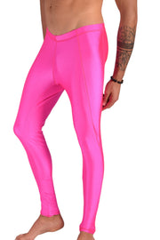 SMU Mens Shiny Pink Legging Tight - Fit S/M 12557 MX88