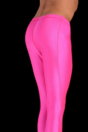 SMU Mens Shiny Pink Legging Tight - Fit S/M 12557 MX87