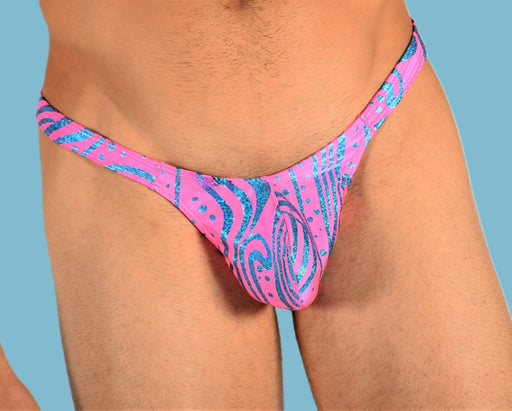 SMU Mens Thong Flash Pink Blue 33440 MX111
