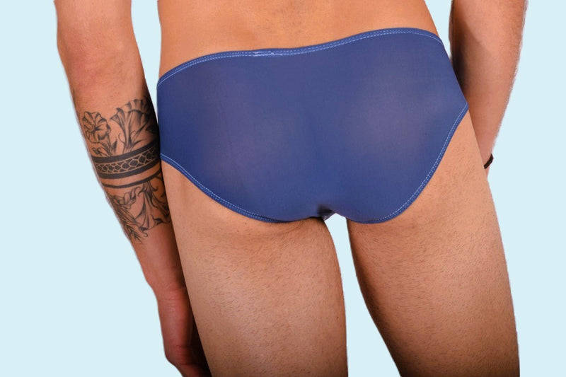 SMU Mini Sheer Briefs Navy 33371 MX113