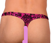 SMU Sexy Black - Pink Thong 33871 MX174