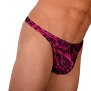 SMU Sexy Black - Pink Thong 33871 MX173