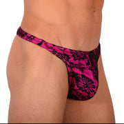 SMU Sexy Black - Pink Thong 33871 MX175