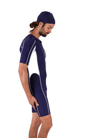 SMU Singlet Competition Swimwear Diving Bodysuit Short Navy 2B6