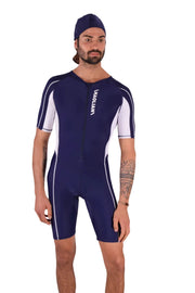 SMU Singlet Competition Swimwear Diving Bodysuit Short Navy 2B4