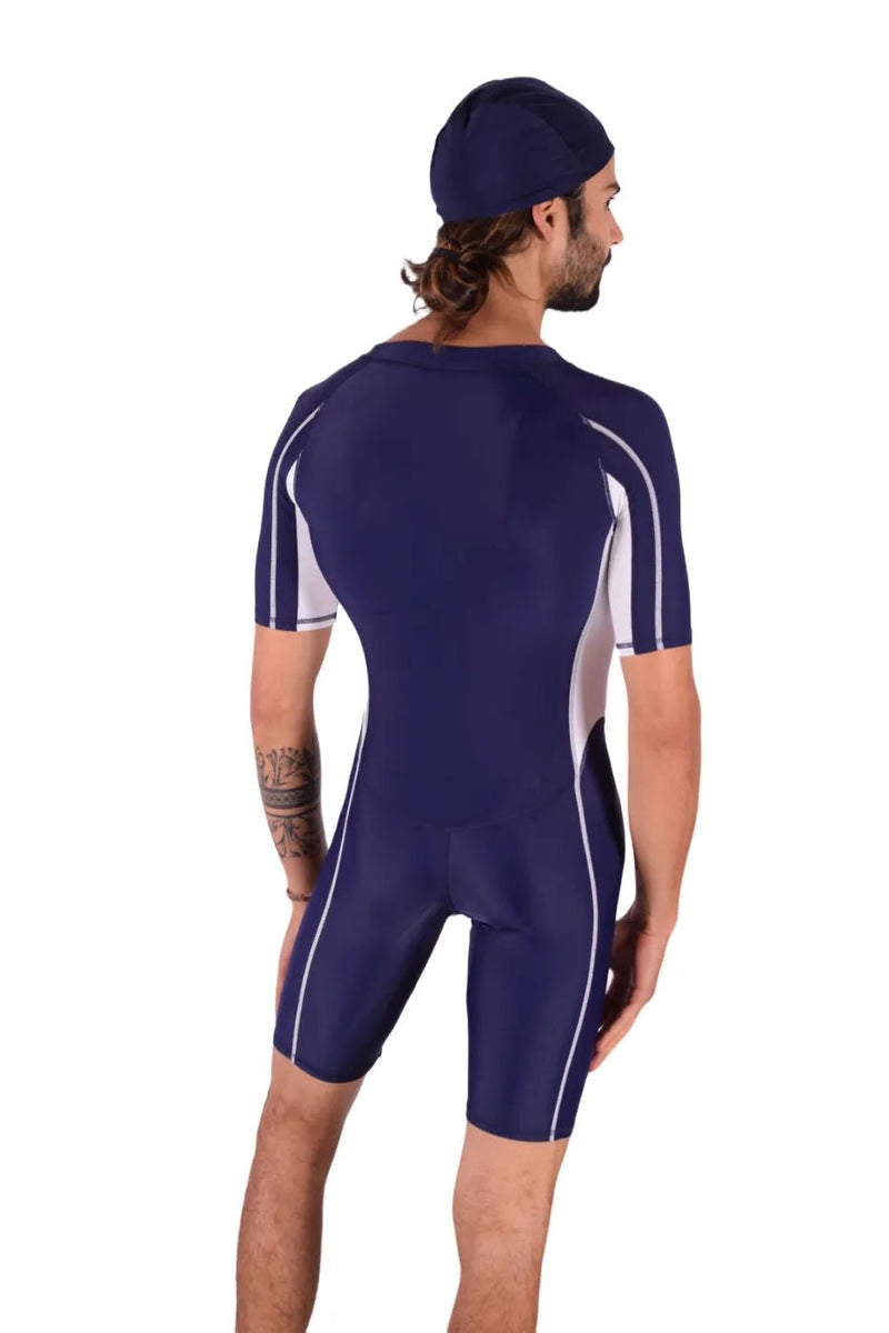 SMU Singlet Competition Swimwear Diving Bodysuit Short Navy 2B7