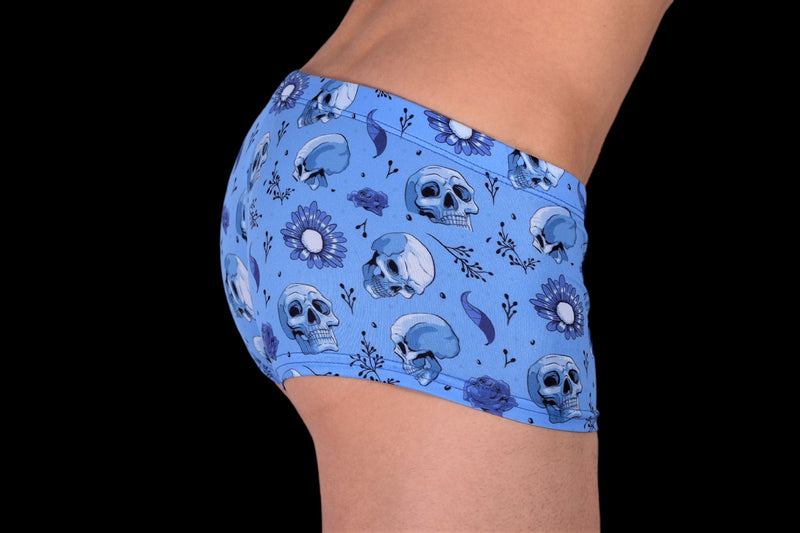 SMU Skulls Mini Boxer Brief sporty cut Blue  P01005 H43