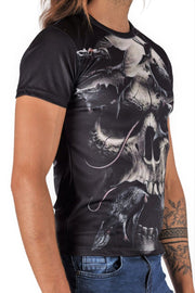 SMU T-Shirt Skull Mystical Black Shirts 32450 A